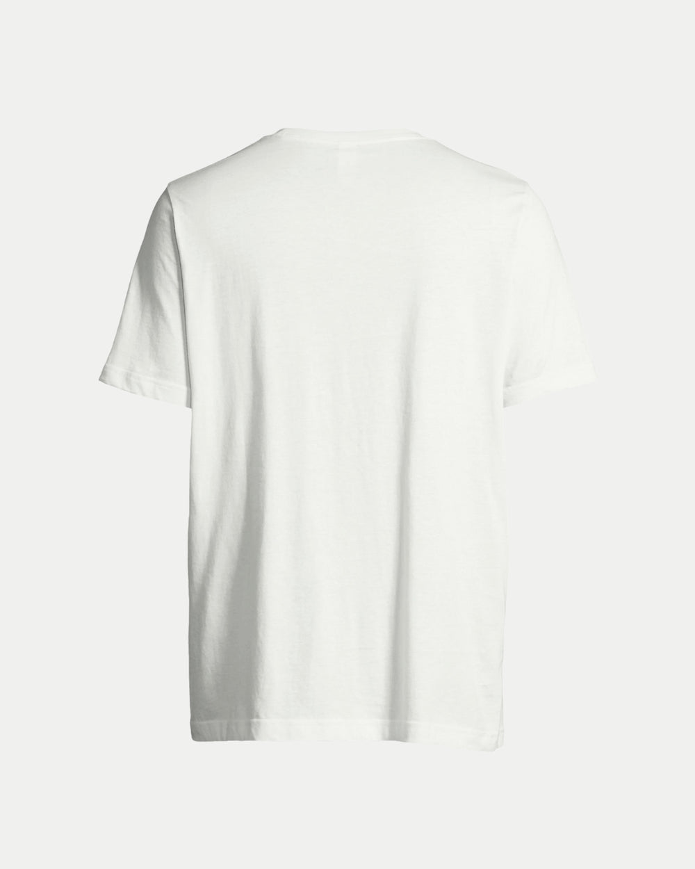 The Nottingham Panthers Made To Order NP 2025 Playoff Champions T-Shirt in white, unisex design, displayed from the back against a light background.