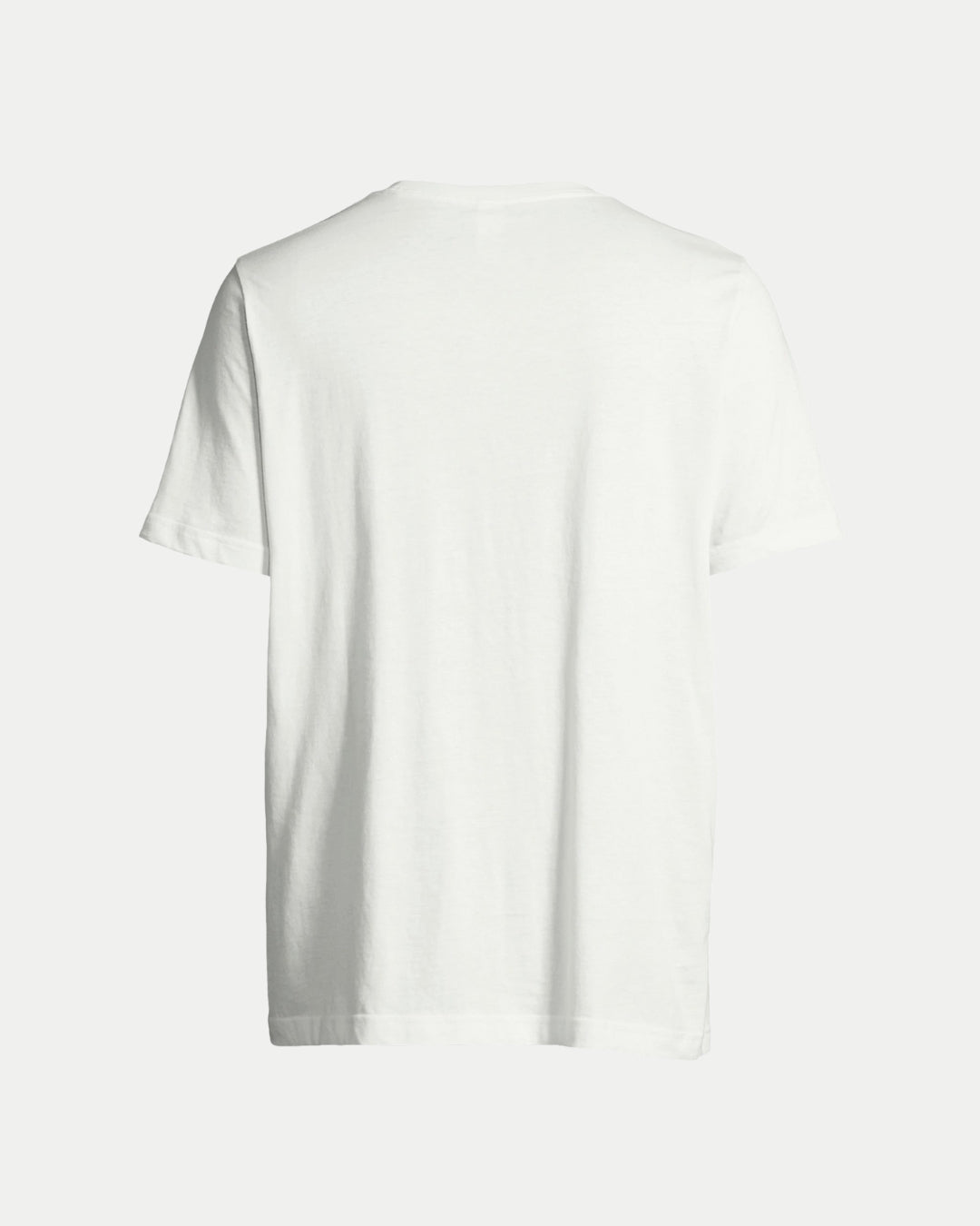 The Nottingham Panthers Made To Order NP 2025 Playoff Champions T-Shirt in white, unisex design, displayed from the back against a light background.