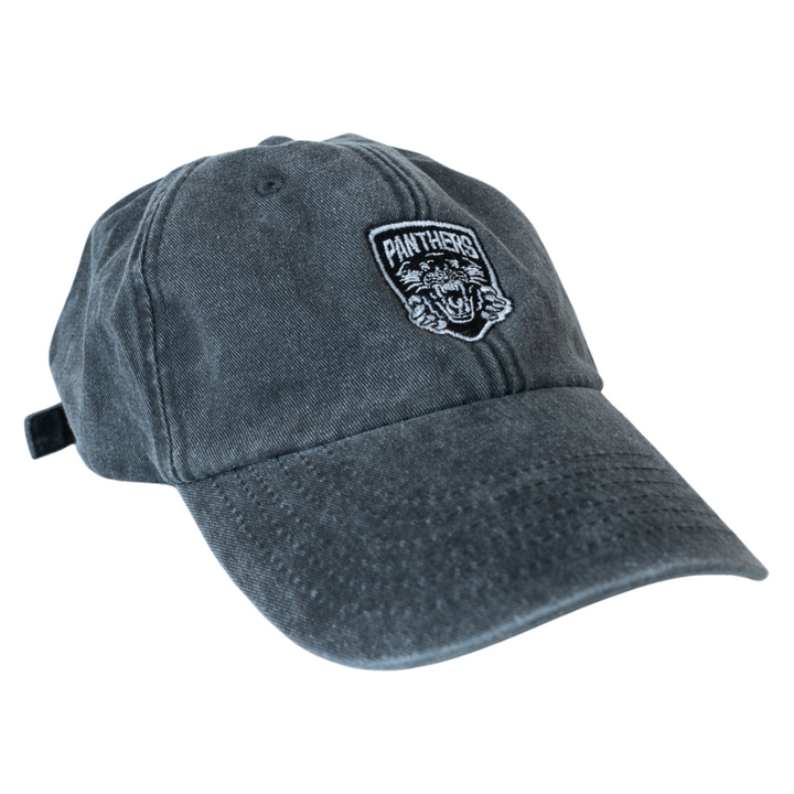 Made To Order Vintage Cotton Panthers Dad Hat Vintage Black