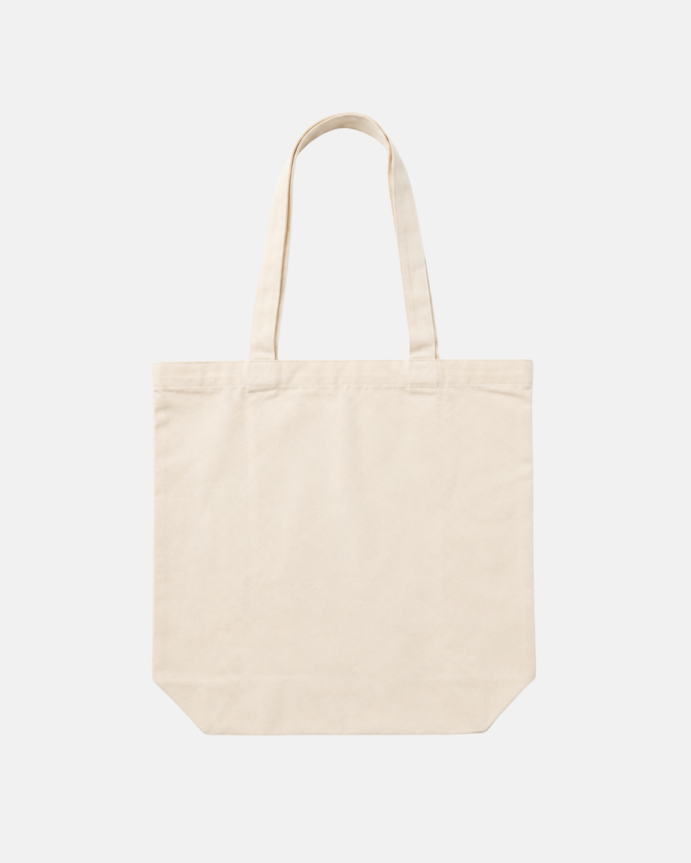 The Panthersland 26-27 Vintage Tote Bag, in a plain cream shade with two sturdy handles, is showcased against a white background.