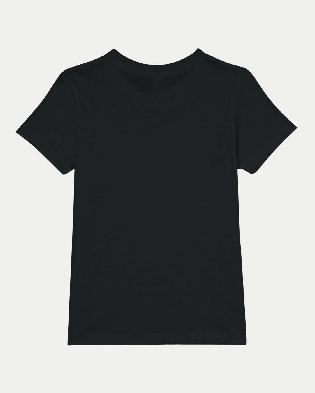 The Nottingham Panthers Made To Order Champions Elite League Playoffs 2025 Kids Crewneck T-shirt in black is shown flat with the back side up on a white background—perfect for everyday wear and tailored to fit.