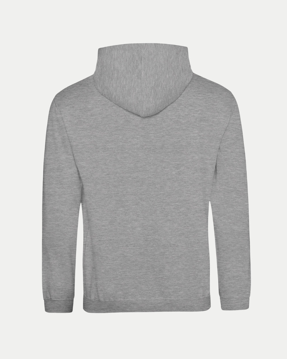 The Made To Order Playoff Champions Panthers 2025 Hoodie by Nottingham Panthers is a plain, light gray unisex hoodie with a relaxed fit, long sleeves, hood, and no visible logos or designs shown from the back.
