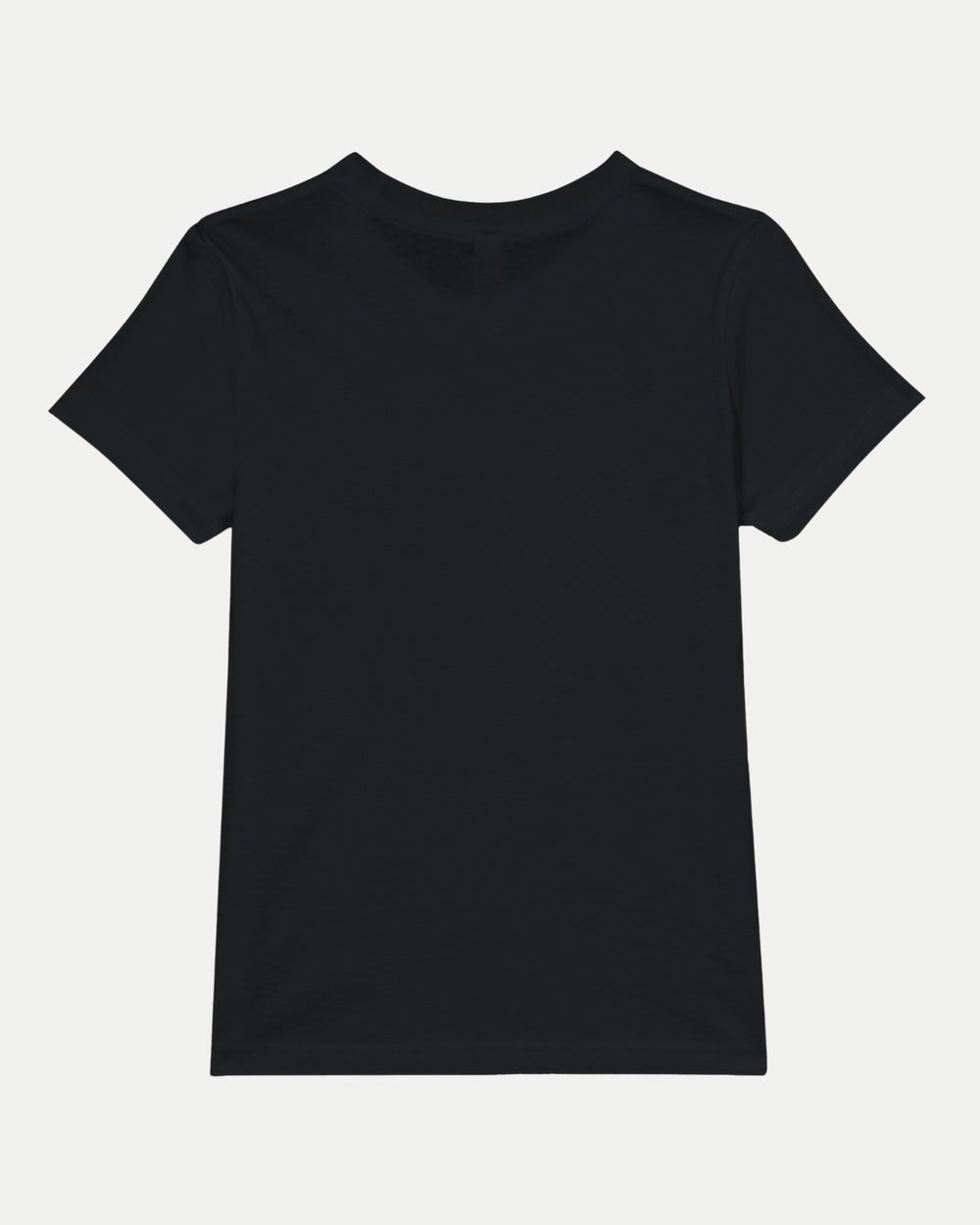 The Nottingham Panthers Made To Order Playoff Champions Panthers 2025 Kids Black Crewneck T-shirt is displayed flat on a white background, showing the back for a perfect fit and comfortable feel.