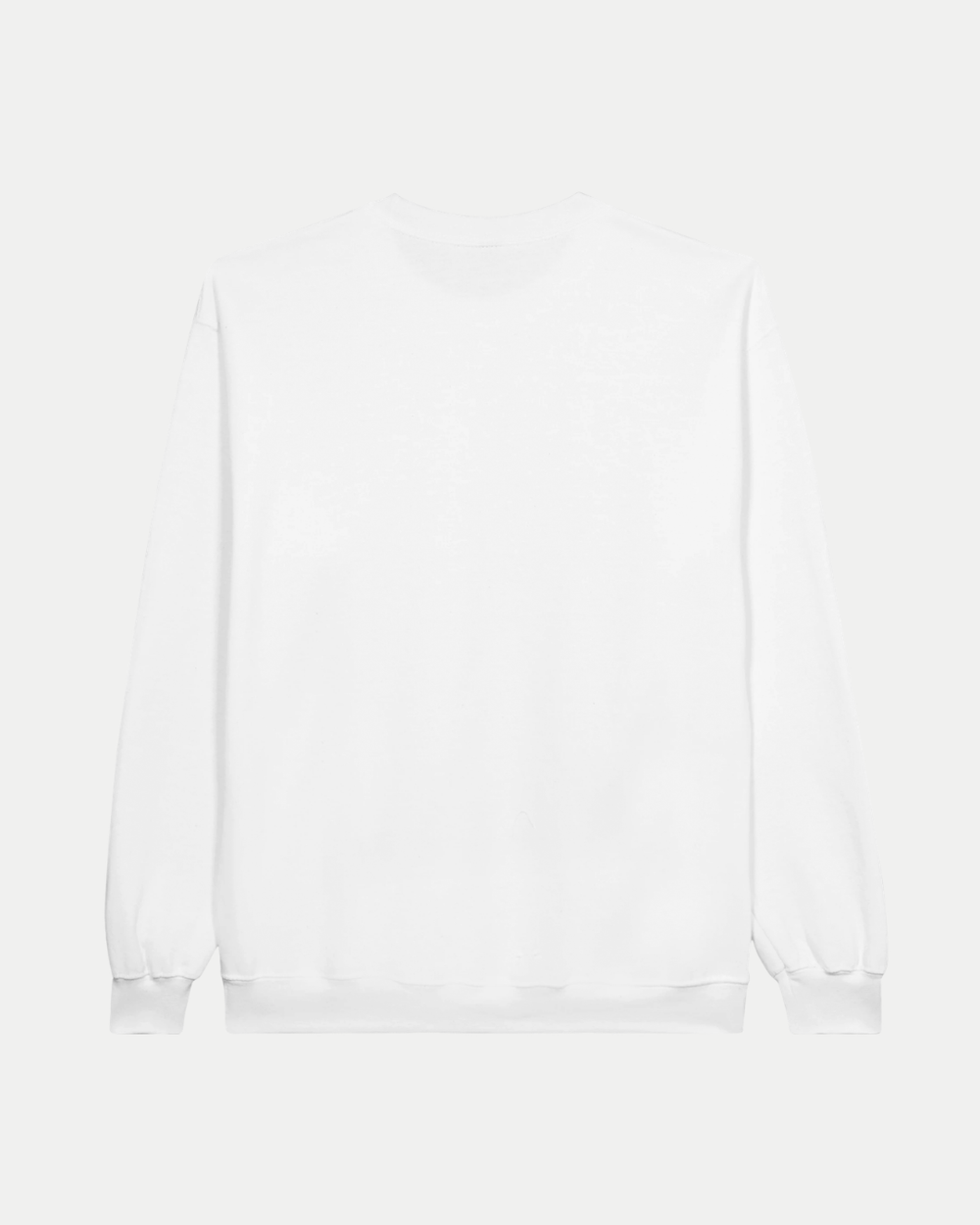 The Nottingham Panthers 2026 Challenge Cup Champions Crewneck Sweatshirt by Nottingham Panthers is shown from the back, featuring a classic fit fleece design with long sleeves and ribbed cuffs on a light gray background.