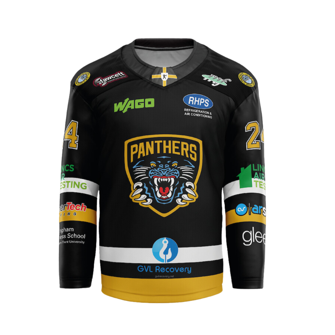 Black panther hockey jersey shop