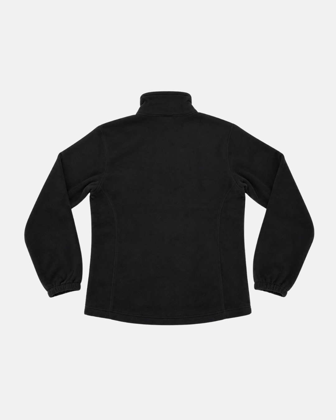 The 26-27 NP Logo Fleece Jacket by Panthersland is displayed from the back, showcasing a high collar, elastic cuffs, and an embroidered NP logo. The background is plain white.